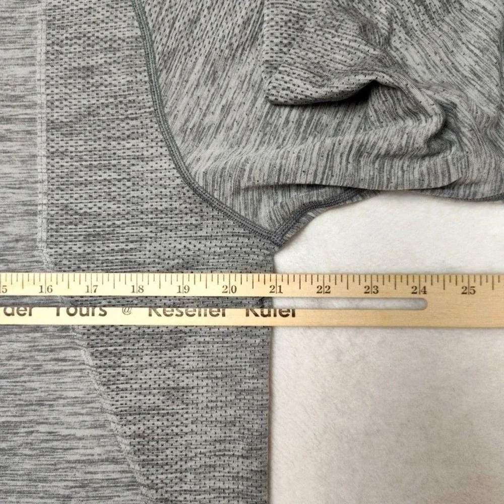 Lululemon Pullover Womens‎ Large Gray Swiftly Tech Quarter Zip Long Sleeve Golf